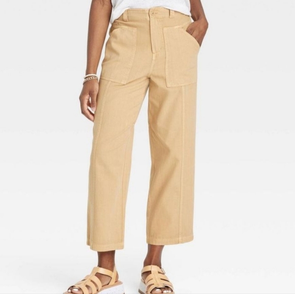 Universal Thread Pants - 🎯nwt universal thread tan high rise utility pants